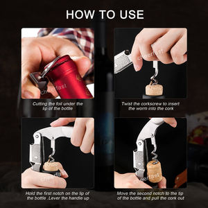 פרטי תווית עיצוב חדש מקובל עיצוב גמיש ירוק שרף יין קורקבורג מקצועי פותחן בקבוק בסיסי - Product Image 4