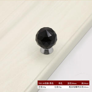 Exquisite Crystal Round <b>Handle</b> for Cabinets Metal Drawer and <b>Door</b> Furniture Hardware for <b>Wardrobes</b> and Kitchens - Product Image 6