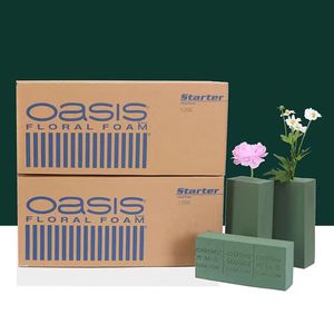 Espuma Floral Oasis Cuadrada, Bloques de Espuma para Arreglos Florales, Espuma Floral Húmeda, Flores Frescas y Artificiales Hechas de Plástico Duradero - Product Image 1