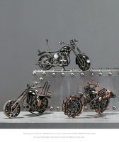 Figurine en métal modèle de moto pour garçons cadeaux d'anniversaire fer moto jouet moteur artisanat maison décorations de bureau