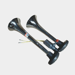 Bocina de Aire de Doble Tubo JinDi, 12V 24V, 92mm, Plata, Hierro, para Auto y Camión, DQL222 - Product Image 2