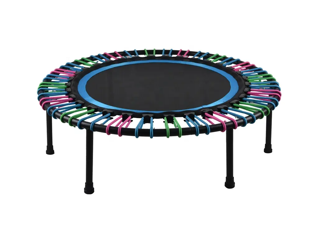 מיני טרמפולינה 40 אינץ כושר Rebounder למבוגרים מקורה אימון באנג 'י חבל השעיה שקט רך קפיצות