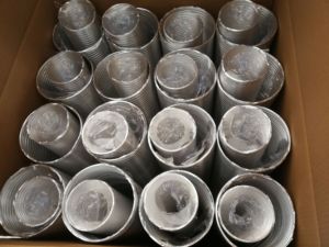 ท่ออลูมิเนียมลูกฟูก1ชั้นชิ้นส่วนระบบ HVAC สำหรับท่อระบายอากาศ - Product Image 3