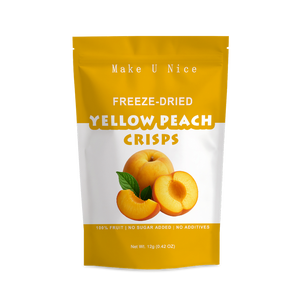 Suministro de Fábrica, Empaque Privado, Snack Saludable Seco, Rodajas de Durazno Amarillo Liofilizadas - Product Image 1