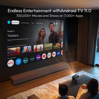 Projecteur 3D Actif BYINTEK U80 Max 4K DLP Android 11 avec Mise au Point Automatique, Batterie Intégrée, Portable, pour Cinéma Maison Intelligent - Expédition Mondiale depuis l'Entrepôt Global