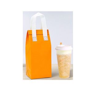 Sac isotherme de pique-nique en aluminium non tissé de bonne qualité, doré, pour crème glacée - Product Image 2