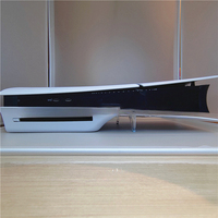 Support horizontal NSLikey avec coussin antidérapant pour console PS5 Slim Pro, support triangulaire horizontal transparent