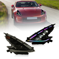Pour Nissan 370Z 2009-2020, phares modifiés, source de lumière LED DRL avant, clignotant séquentiel
