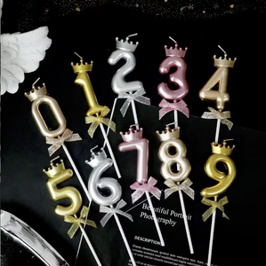 Corona Creativa de Cumpleaños, Vela Digital Dorada Ins, Celebridad en Internet, Fiesta de Adultos, Decoración de Pastel de Primer Cumpleaños para Niños - Product Image 6