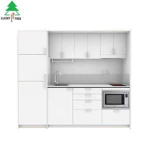 Nueva Cocina Compacta Personalizada para Hotel, Cocina Compacta Económica de Madera, Cocina Compacta de Una Pieza para Apartamento Tipo Estudio - Product Image 1