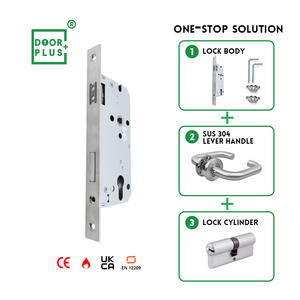 Serrure de porte magnétique antivol Doorplus 5572 SS avec déverrouillage par clé pour la sécurité des portes - Product Image 5