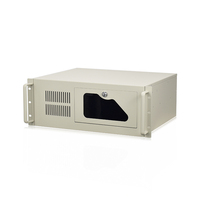 Chasis de ordenador de plástico Industrial ATX montado en rack de 4U, función bloqueable de profundidad de 450mm, fuente de alimentación de PC USB, Stock Industrial
