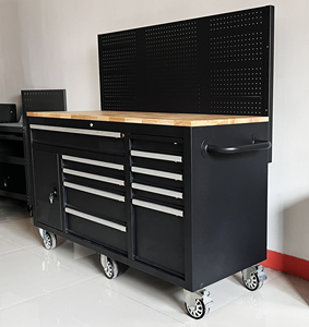 मोबाइल धातु स्टील दराज उपकरण छाती के साथ पहियों पोर्टेबल उपकरण ट्रॉली के साथ पहियों अनुकूलित मरम्मत गाड़ी औद्योगिक कार्यशाला - Product Image 3