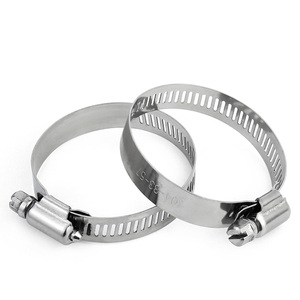 304 Stainless Steel Hose <b>Clamps</b> <b>Pipe</b> Clips for <b>Water</b> Gas Range Hood Washing Machine Loose Band - Product Image 3