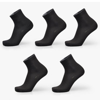 Vente en gros sur mesure 5 paires de chaussettes de couleur pure avec fibre de bambou