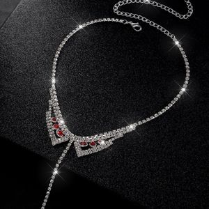 Bijoux de poitrine <span class=keywords><strong>sexy</strong></span> sans <span class=keywords><strong>piercing</strong></span>, chaîne de corps pour la plage d'été, clips de tétons en cristal avec accessoires de collier ras-du-cou pour femmes - Product Image 3