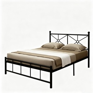 <span class=keywords><strong>Lit</strong></span> mezzanine moderne minimaliste <span class=keywords><strong>en</strong></span> métal style Instagram, cadre <span class=keywords><strong>en</strong></span> <span class=keywords><strong>fer</strong></span> forgé à un seul niveau pour dortoirs, chambres à louer, dortoirs étudiants - Product Image 1