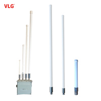 Antenne omnidirectionnelle extérieure étanche en fibre de verre 470~510 MHz à gain élevé pour signal UHF et passerelle IoT