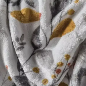 Manta Ligera con Estampado de Hojas Vianney, Rectangular, para Todas las Estaciones, Estilo Moderno - Product Image 4