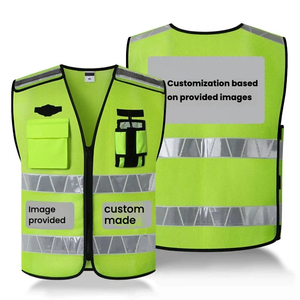 เสื้อกั๊กนิรภัยแบบปรับแต่งได้ สะท้อนแสงสูง มองเห็นได้ชัดเจน สำหรับเจ้าหน้าที่รักษาความปลอดภัยและผู้บริหารด้านความปลอดภัย - Product Image 2