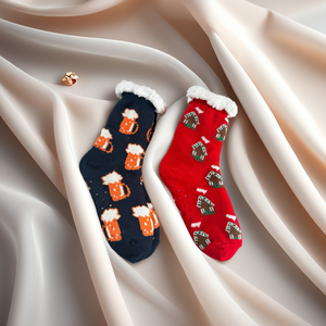 <span class=keywords><strong>Chaussettes</strong></span> de nuit transparentes à prix réduit, style doux, tricotées lourdement, pour usage quotidien, pour femmes - Product Image 1