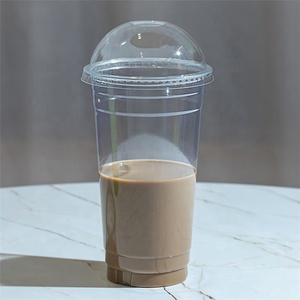 Couvercle de gobelet en plastique transparent et réutilisable, 107mm, 32oz, écologique pour animaux de compagnie, à bas prix, usine populaire à noël - Product Image 5