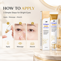 Échantillon Gratuit Crème Contour des Yeux au Collagène Acide Hyaluronique Glycérine Hydratation Intense Cernes Poches Paupières Tombantes Peau