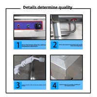 Table de maintien au chaud commerciale en acier inoxydable, chauffage électrique, pour cantines de restauration rapide, garantie nationale, plusieurs options