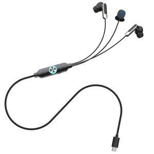Auriculares con cable tipo C con micrófono y cancelación de ruido para transmisión en vivo, auriculares K - Product Image 1