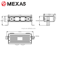 Feux de croisement LED combinés de 6,8 pouces pour grille de voiture, lampe auxiliaire de conduite pour SUV tout-terrain, UTV, camionnette