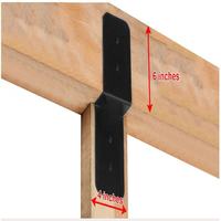 Connecteurs de poteau et de faisceau en métal de type Z Support de poutrelle de pont de retenue de support de poutre robuste utilisé pour la pergola en bois