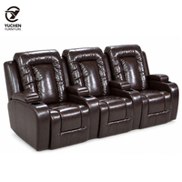 Fauteuil de cinéma VIP en cuir de luxe, moderne, électrique et rétractable, pour la maison et le bureau