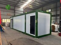 Maison conteneur modulaire préfabriquée de luxe en acier de 20 pieds et 40 pieds avec design moderne du milieu du siècle, mobile et portable pour usage polyvalent