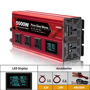 HOULI multi-interface 5kw 12V <span class=keywords><strong>48</strong></span> Volts Dc <span class=keywords><strong>220</strong></span> Volts Ac onduleur générateur à onde sinusoïdale Pure 5kw onduleur - Product Image 2