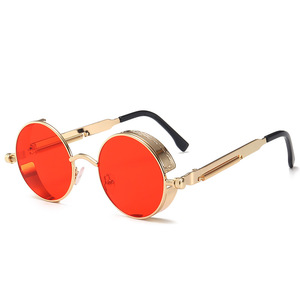 Lunettes de soleil classiques gothiques steampunk en gros – Marque de luxe, haute qualité, pour hommes et femmes, monture métallique rétro, cerclage intégral - Product Image 5