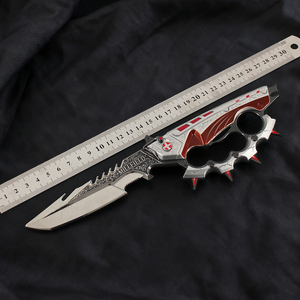 Nouveauté Ornements en métal 25cm Delta Force HawkOps Nouvelle saison Creed Jouet Modè<span class=keywords><strong>le</strong></span> de couteau en métal avec étui en cuir - Product Image 4