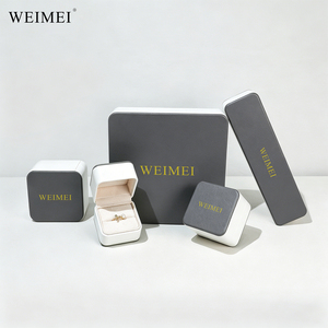 กล่องใส่เครื่องประดับ WEIMEI ดีไซน์หรูหรา ทนทาน สำหรับแหวน สร้อยคอ จี้ กำไลข้อมือ เหมาะสำหรับบรรจุภัณฑ์ระดับพรีเมียม ใช้สำหรับจัดแสดงและจัดเก็บ - Product Image 1