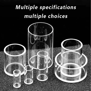 Vaso per Fiori in Acrilico Trasparente Personalizzato, Cilindro Decorativo per Centrotavola, Design Art Déco per Uso a Terra - Product Image 3