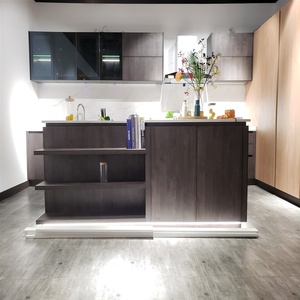 خزانة مطبخ حديثة من الميلامين الخشبي المسطح من vermonouzz مطبخ خشبي - Product Image 4