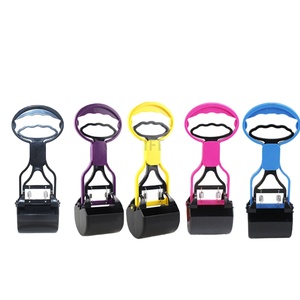 Recogedor de Excrementos para Mascotas con Mango Largo y Pinza, Herramienta de Limpieza para Eliminar Residuos Sanitarios de Perros - Product Image 1