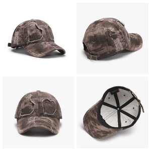 Blank Vintage Custom Cotton Personalized Hip Hop Hat Unstructured Structured <b>Plain</b> Gorras Wholesale 6 Panel Baseball <b>Cap</b> For Men - Product Image 2