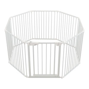 Puerta de plástico retráctil para perros con cierre de botón para puertas-Valla de seguridad y bolígrafos expandibles - Product Image 1