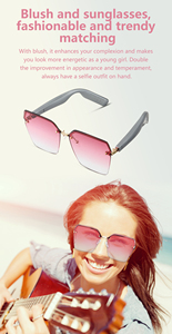 Occhiali Intelligenti alla Moda con Gradiente Rosa, Lettore Musicale e Traduzione AI, Supporto per Interpretazione Simultanea - Product Image 6