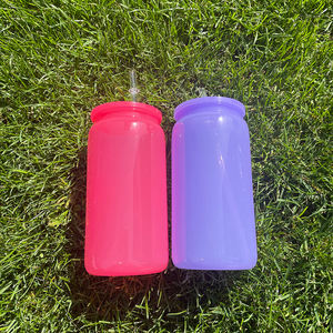 Magazzino USA può a forma di bicchieri da 16 once di plastica colorata in plastica tazza da 16oz bicchieri di plastica con coperchi pp per <span class=keywords><strong>caffè</strong></span> ghiacciato - Product Image 2