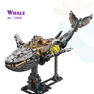 MJI 13059 Baleine mécanique 1388 pièces Accessoires pour enfants Unisexe Puzzle créatif éducatif Jouet de construction en plastique - Product Image 1