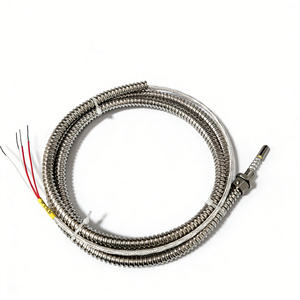 مستشعر حرارة صناعي عالي الدقة من البلاتين <span class=keywords><strong>PT100</strong></span> مع مسبار فردي ونظام رباعي الأسلاك - Product Image 5