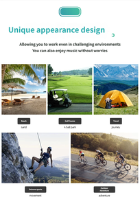 Altavoz Reproductor de Música Inalámbrico Portátil con Bluetooth, Recargable, de Tela, Pequeño para Exteriores, Camping y Senderismo - Product Image 3