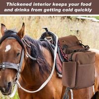 Sac de selle pour cheval TrailMax Heavy Duty, sac de randonnée à cheval, sac arrière imperméable, sac de selle pour cheval durable