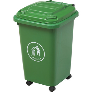 Outdoor Dust <b>Bin</b> 60L HDPE Plastic Rectangular With <b>Lid</b> For Residential Use - Product Image 4