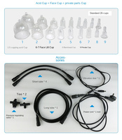 Appareil de massage amincissant et liftant pour hommes et femmes, avec technologie de massage sous vide pour l'agrandissement mammaire en silicone, pour le visage et le corps, usage domestique